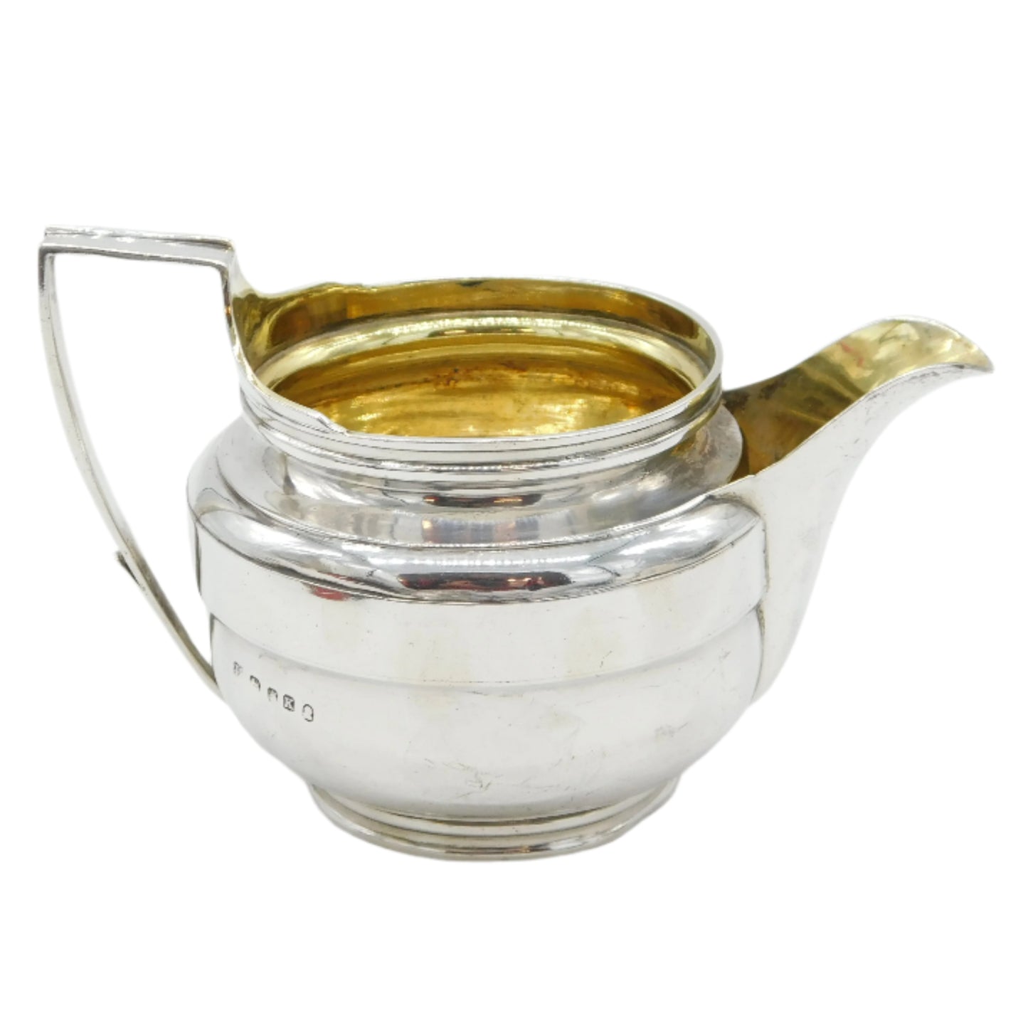 George III Sterling Silver Spouted Cream Jug Antique 1805 London