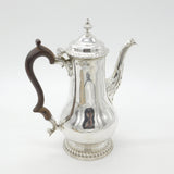 George III Sterling Silver Large Baluster Coffee Pot 1763 London Benjamin Gignac