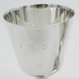 Pair of Sterling Silver Raised Wine Golbets Chalices 1973 London Vintage