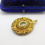 18th Century Spanish Colonial Philippines Silver Gilt Filigree Reliquary Floral Pendant c1750