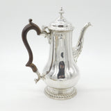 George III Sterling Silver Large Baluster Coffee Pot 1763 London Benjamin Gignac