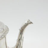 George III Sterling Silver Large Baluster Coffee Pot 1763 London Benjamin Gignac