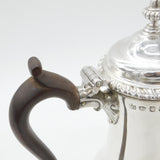 George III Sterling Silver Large Baluster Coffee Pot 1763 London Benjamin Gignac