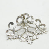 Victorian Sterling Silver Floral Nouveau Menu Holders Pair Antique 1896 London