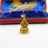 Victorian 15ct Gold & Carved Bloodstone Fob Intaglio Seal 'Sleep' Antique c1860