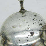 George III Sterling Silver Paw Foot Pair of Salt Cellars Antique 1761 London