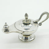Victorian Hamilton & Co. Calcutta Sterling Silver Snake Table Lighter Antique