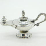 Victorian Hamilton & Co. Calcutta Sterling Silver Snake Table Lighter Antique