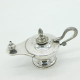 Victorian Hamilton & Co. Calcutta Sterling Silver Snake Table Lighter Antique