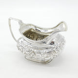George III Sterling Silver Floral Pattern Cream Jug 1809 London Michael Starkey