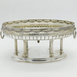 Austrian Sterling Silver Classical Column Centrepiece Bowl Antique c1910 Vienna