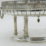 Austrian Sterling Silver Classical Column Centrepiece Bowl Antique c1910 Vienna