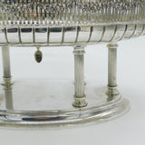 Austrian Sterling Silver Classical Column Centrepiece Bowl Antique c1910 Vienna