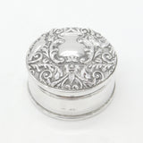 Sterling Silver Victorian Style Jewellery Box Bird Pattern 1988 Birmingham