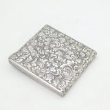 20th Century Italian .800 Silver Makeup Mirror Compact Antique c1940 Art Deco