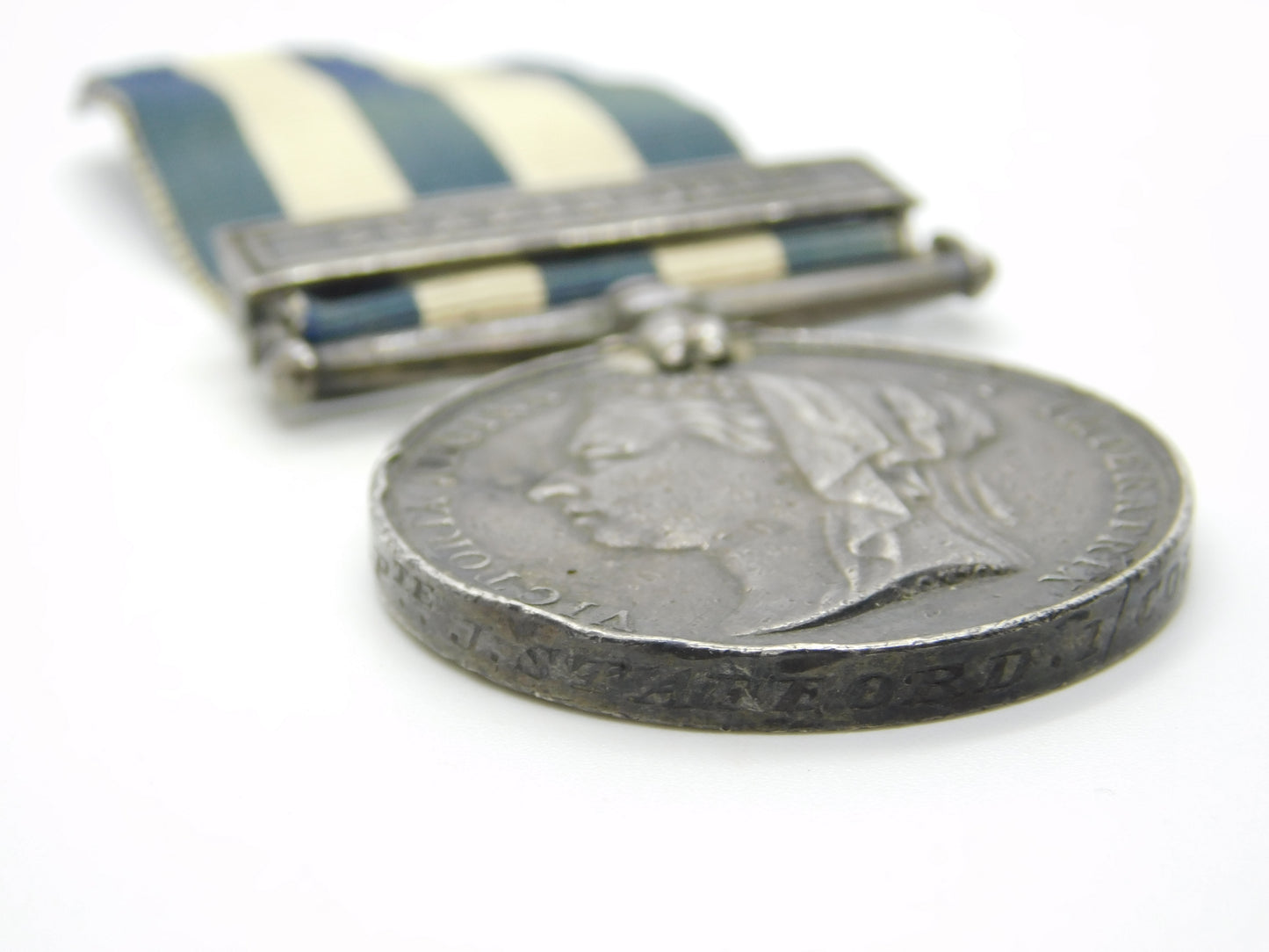 Coldstream Guards 1882 Egypt Medal w. Suakin 1885 Clasp PTE Stafford Antique