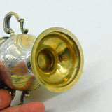 Sterling Silver Gilded Trophy Cup Aesthetic Floral Detail 1961 London Vintage