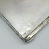 20th Century Italian .800 Silver Makeup Mirror Compact Antique c1940 Art Deco