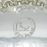 Victorian Sterling Silver Floral Decorated Treat Dish Antique 1890 London