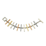 French 20th Century Biche de Bere Mixed Metal Statement Bracelet Vintage c1980s