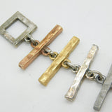 French 20th Century Biche de Bere Mixed Metal Statement Bracelet Vintage c1980s