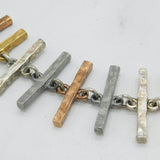 French 20th Century Biche de Bere Mixed Metal Statement Bracelet Vintage c1980s