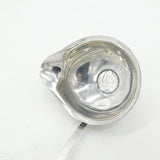 George II Sterling Silver Coin Set Long Handle Toddy Ladle 1757 Antique