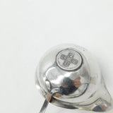 George II Sterling Silver Coin Set Long Handle Toddy Ladle 1757 Antique