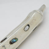 Victorian Sterling Silver Shibayama Insect Chilli Pepper Ornament Antique