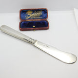 Victorian Russian .875 Silver Butter Spreader Antique c1890 Kokoshnik Marks