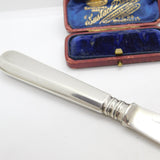 Victorian Russian .875 Silver Butter Spreader Antique c1890 Kokoshnik Marks