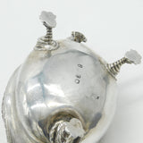 George II Sterling Silver Paw Foot Lidded Sauce Boat Antique 1755 London
