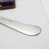 Victorian Russian .875 Silver Butter Spreader Antique c1890 Kokoshnik Marks
