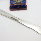 Victorian Russian .875 Silver Butter Spreader Antique c1890 Kokoshnik Marks