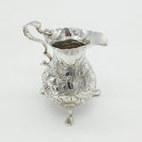 George II Sterling Silver Floral Pattern Cream Jug Antique 1749 London
