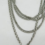 Victorian Sterling Silver Long Guard Muff Chain 152cm Length Antique c1860