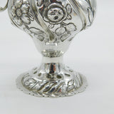 George III Sterling Silver Floral Pedestal Cream Jug Antique 1775 London