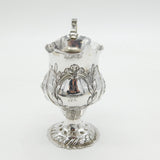 George III Sterling Silver Floral Pedestal Cream Jug Antique 1775 London