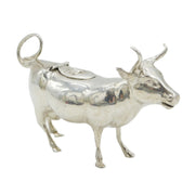 Edwardian Sterling Silver Novelty Cow Creamer Jug Antique 1909 London