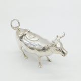 Edwardian Sterling Silver Novelty Cow Creamer Jug Antique 1909 London