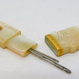 18th Century French Pearl, Gold, Enamel Palais Royal Etui Needle Case Antique c1790