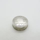 George III Sterling Silver Gaming Counter Box w. Pearl Counters Antique c1790