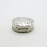 George III Sterling Silver Gaming Counter Box w. Pearl Counters Antique c1790