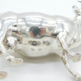 Edwardian Sterling Silver Novelty Cow Creamer Jug Antique 1909 London