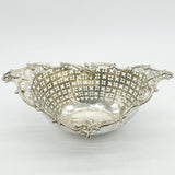 George III Sterling Silver Floral Pierced Fruit Basket Antique 1765 London
