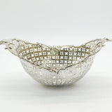 George III Sterling Silver Floral Pierced Fruit Basket Antique 1765 London