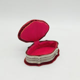 Victorian Large Sterling Silver Mounted Jewellery Box Antique 1898 London
