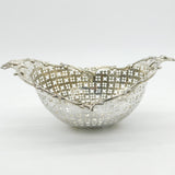 George III Sterling Silver Floral Pierced Fruit Basket Antique 1765 London