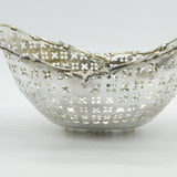 George III Sterling Silver Floral Pierced Fruit Basket Antique 1765 London