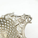 George III Sterling Silver Floral Pierced Fruit Basket Antique 1765 London